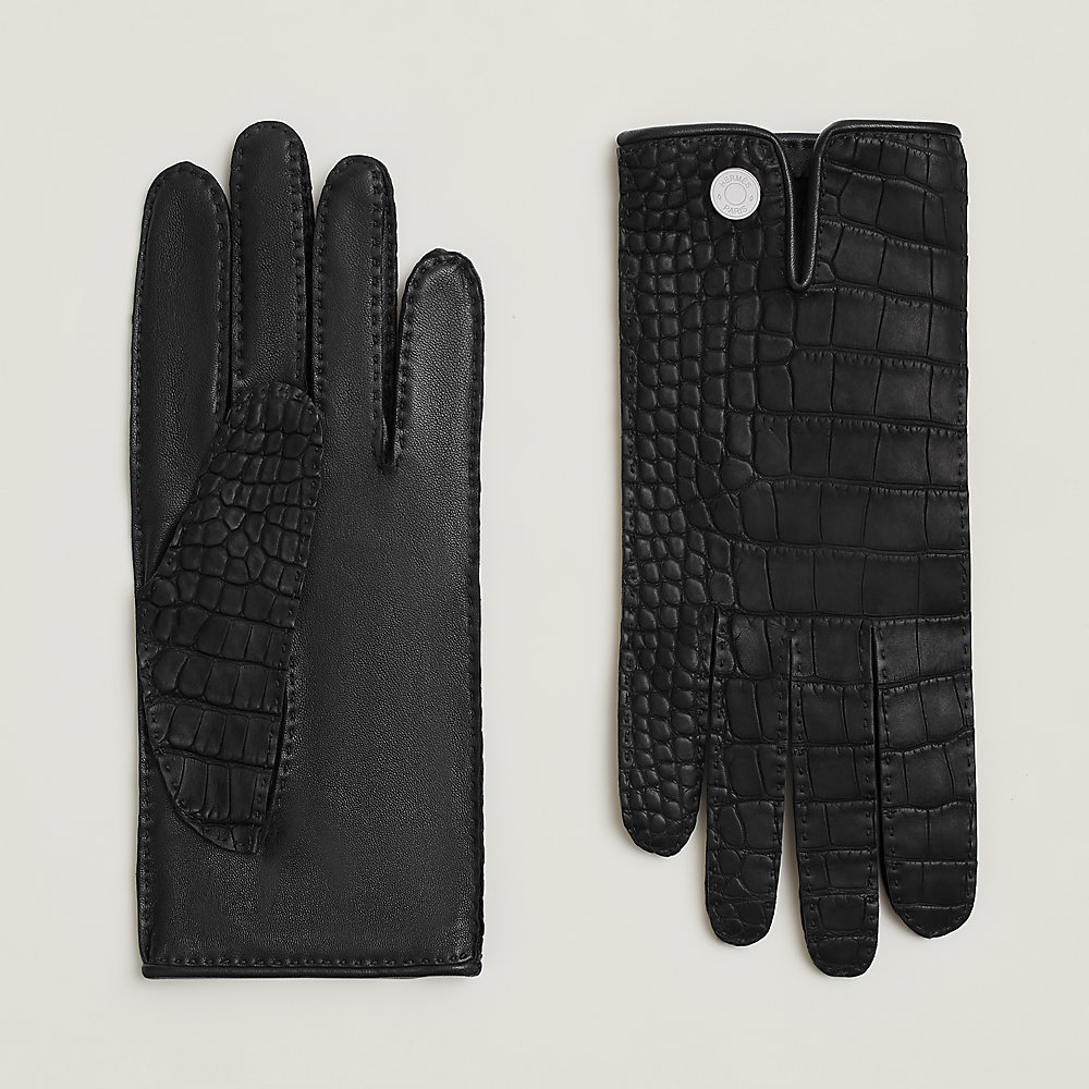 Nervures Droites gloves - Blue | Hermès Finland